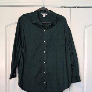 Old Navy Dark green Boyfriend Shirt